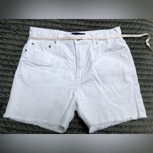 Gap white denim shorts